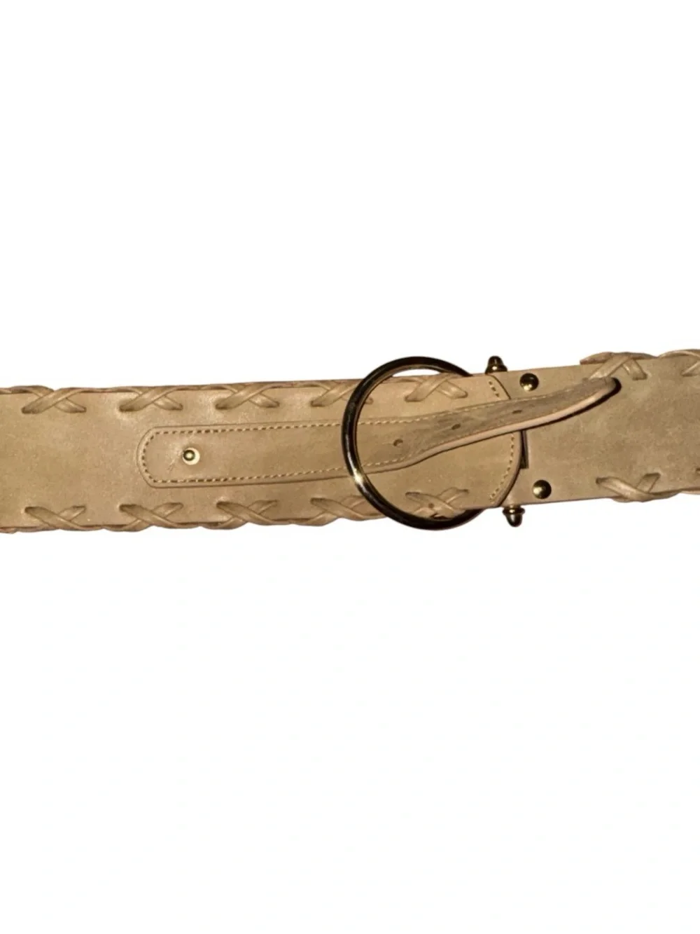 Wide waist stretch belt